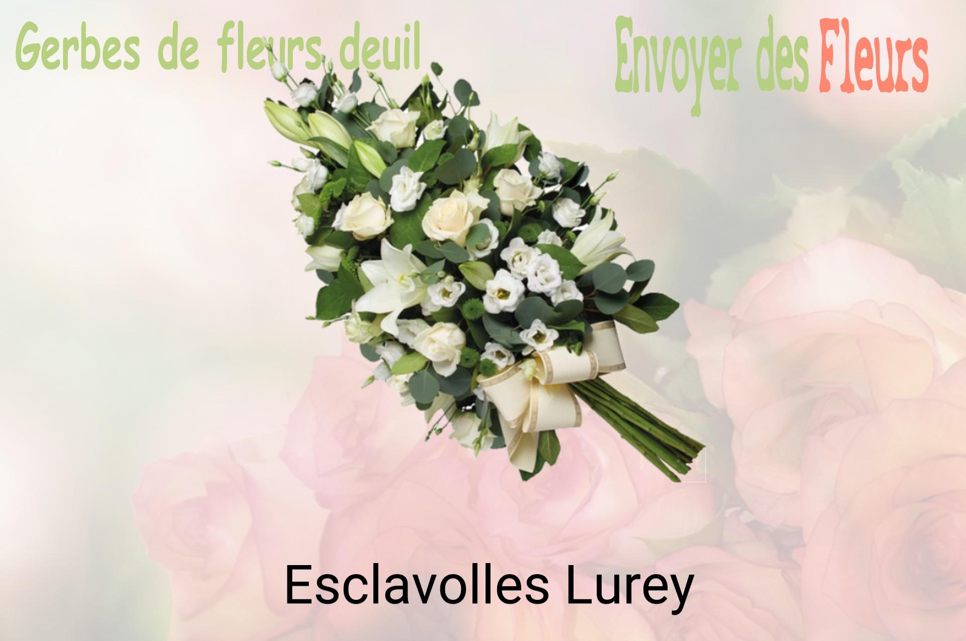 Gerbe de fleurs de deuil livrée à Esclavolles-Lurey